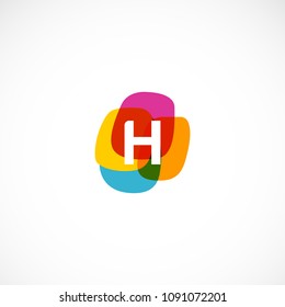 Creative Colorful Letter H Design Vector
