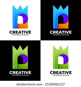 creative colorful letter o logo design 