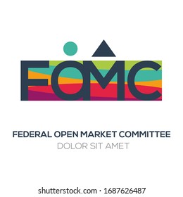 Creative Colorful Logo Fomc Mean Federal Stock Vector Royalty Free 1687626487