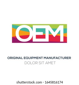 Logotipo creativo y colorido, OEM media (fabricante de equipos originales) 