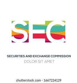 Creative Colorful Logo , SEC Mean (securities And Exchange Commission) .