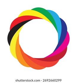 Diseño de forma de logotipo creativo y colorido 