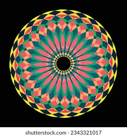 Creative colorful mandala Background design