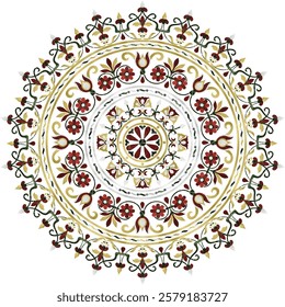 Creative colorful mandala, beautiful design perfect for floor and wall , stickers, patterns, yoga, planners, calendars. Bohemian mandala design