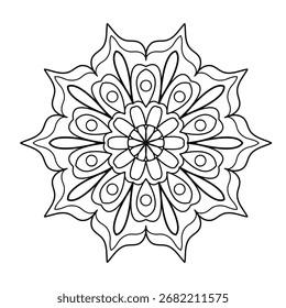 Creative Colorful Mandala Design Illustrator template