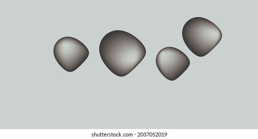 Creative colorful minimalist contemporary art illustration, wall decoration, postcard, album, brochure cover design. Playful composition of abstract blurry colors. Old green and black colored print.