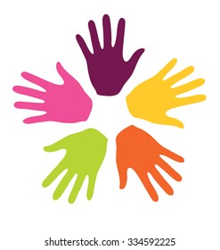 Creative Colorful Palm