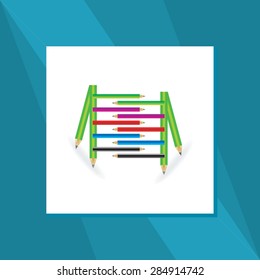 creative colorful pencil vector illustration 