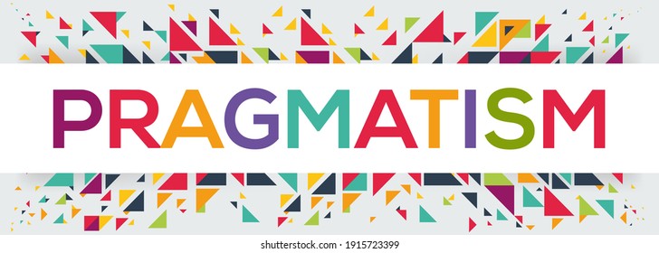 Creative Colorful Pragmatism Text Design Written Stock Vector (Royalty ...