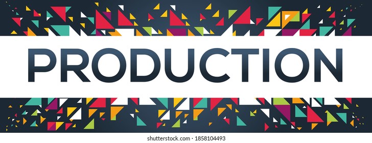 kreative bunt (Produktion) Text Design, geschrieben in englischer Sprache, Vektorgrafik.