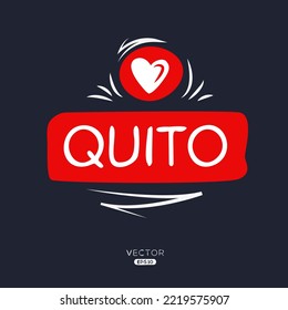 Creative Colorful (Quito) Vector illustration.