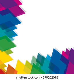creative colorful rhombus pattern background vector