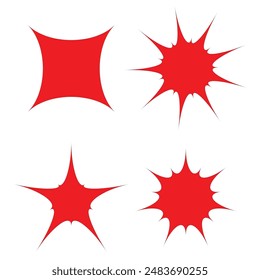 creative and colorful shape for graphics designer