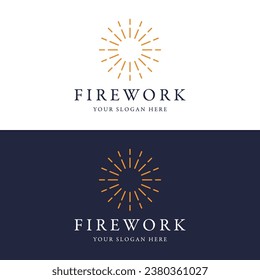 Creative colorful spark logo design in modern style. Logotype for business, brand, celebration, fireworks, stars.