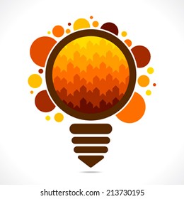 creative colorful step layer in the bulb design vector