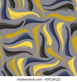 Creative colorful striped background. Seamless pattern with hand drawn brushstrokes in bright variety of colors. Can be printed on textile, wrapping paper, fashion clothes etc. Vector illustration