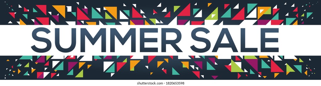 creative colorful (Summer sale) text design,written in English language, vector illustration.