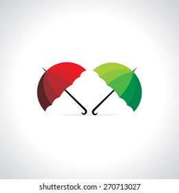 creative colorful umbrella vector illustration