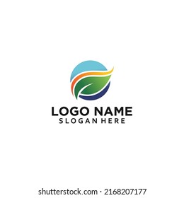 Creative colorful water drop logo template collection, health logo template vector