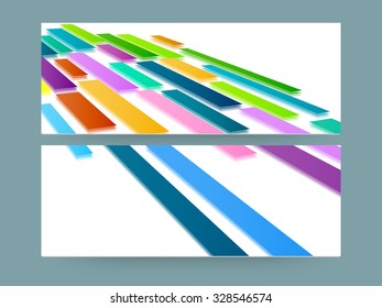 Cabecera de página web o banner de colores creativos para su negocio.