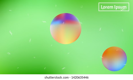 Creative colorific illustration idea. Background texture, mesh. Cool space fantasy. Lime colored. Super planets themed background. Colorful background theme.