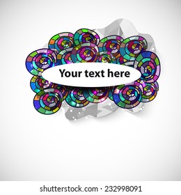 creative colors banner for your text