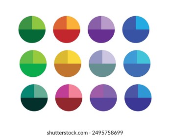 creative colour palette Free vector