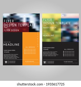 Creative colour vector flyer design design