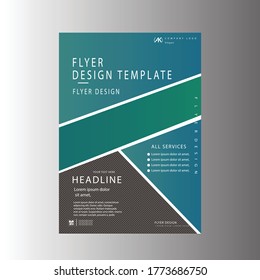 Creative colourful flyer vector design