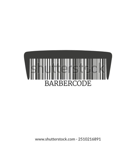 Creative comb design. Barcode design