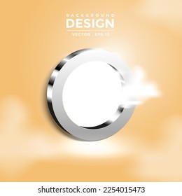 Creative combination of 3D window with cloud background vector template