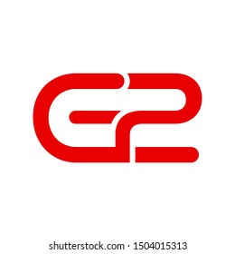 Creative Combination of Letter G and Number 2 Initials G2 Logo Design Vector