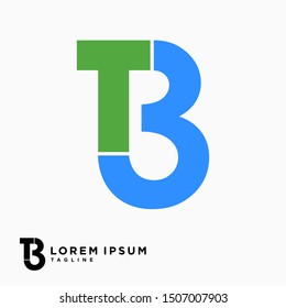 Creative Combination of Letter T and Number 3 Initials T3 or 3T Logo Design Vector