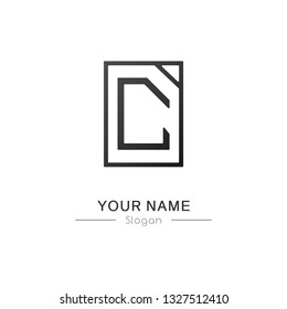 Creative combination of paper and letter 'C'. Simple logo design. Vector image.