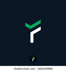 Creative combination vector logo design letter F for FIY. Abstract illustration concept.