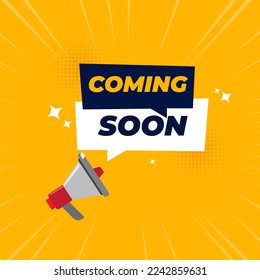 Creative coming soon teaser background banner design template