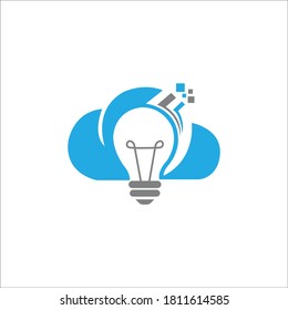 diseño creativo del logotipo de cloud think