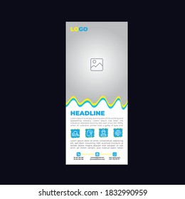 Creative Commercial Roll Up Banner Template