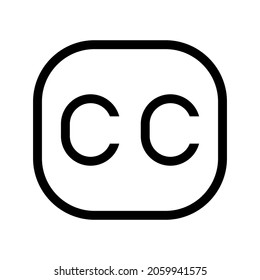 icono de creative commons o logotipo símbolo de signo aislado ilustración vector ilustración - iconos vectoriales de estilo negro de alta calidad