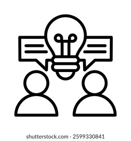 Creative Communication Icon Element for Design