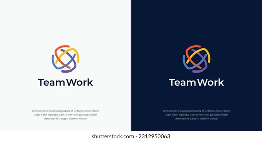 creative community logo, teamwork logo design inspiration
