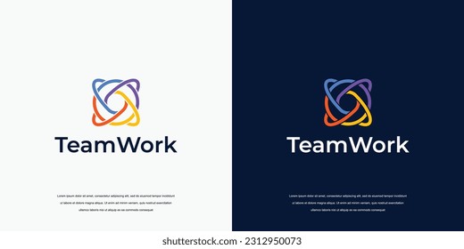 creative community logo, teamwork logo design inspiration