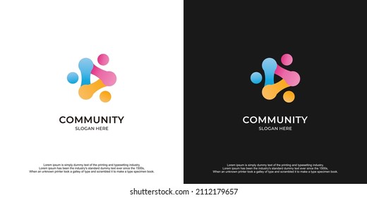 Creative Community Template Logo Design.
