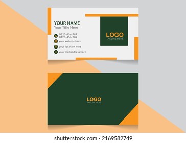 Creative Company business card design template
