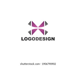 Creative company icon logo design identity