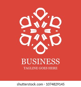 Creative Company logo design with typography vector 