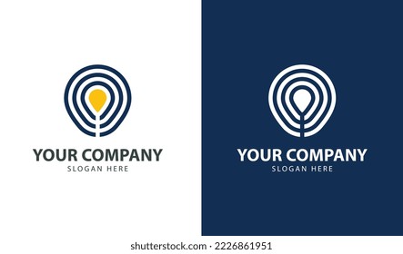 diseño sencillo del logotipo de empresa creativa