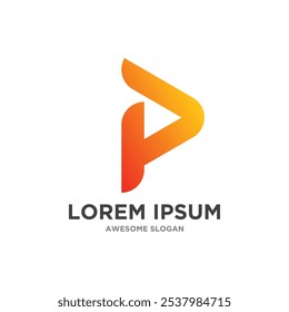 
Vector de ideas de diseño de logotipo único de empresa creativa