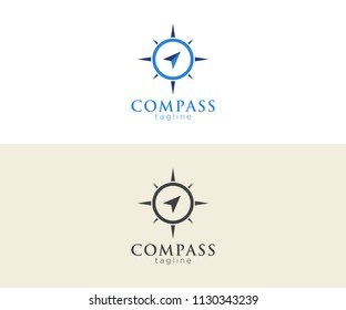 Creative Compass Concept Logo Design Template.