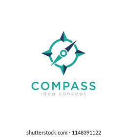 Creative Compass Concept Logo Design Template